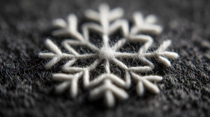 Macro Photograph of Intricate Snowflake Ornament Lines