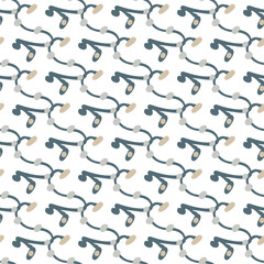 A neutral background with abstract shapes. It highlights balance and understated sophistication.