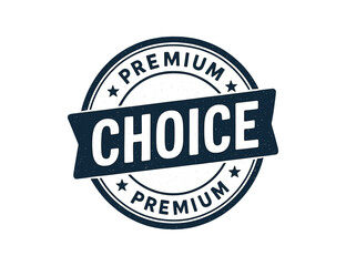 Obraz premium Premium choice badge with retro design for quality assurance