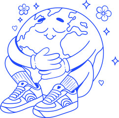Earth Planet Mascot