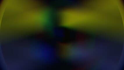 Dark abstract background with radial blur effect and moody yellow navy blue gradient colors