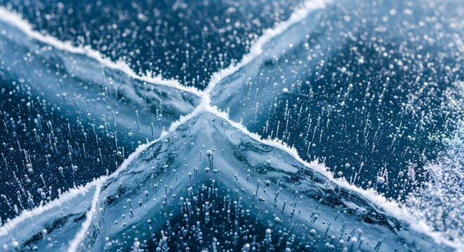 Explore frozen lake baikal ice bubbles and cracks winter landscape surface texture background photography
