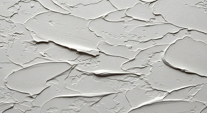 Thick white paint texture background with impasto style and rough surface
