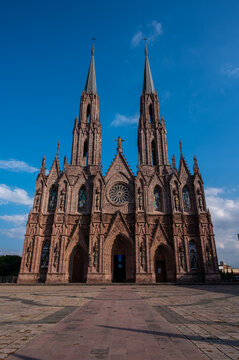 Neo gothic church of zamora in michoacan