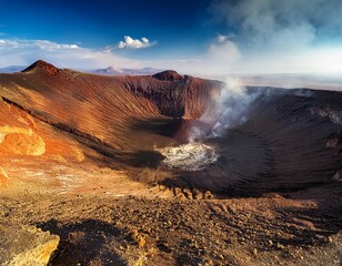 desert volcanic crater dramatic landscape