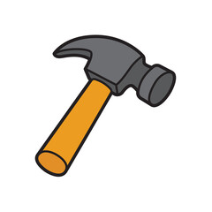 Claw hammer, perfect for construction, diy, handyman, tools, home improvement, repair, and woodworking projects