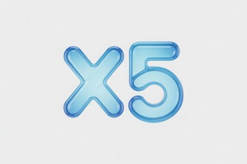 Obraz premium An illustration of the number 5, an abstract representation of the number