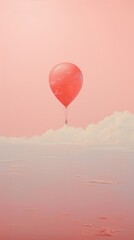 Fototapeta premium Balloon tranquility outdoors mid-air.