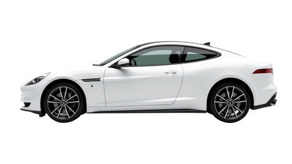 Obraz premium A white sports car on a clean and simple white background