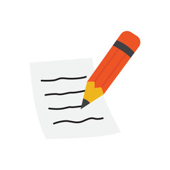 Pencil writing on lined paper, suitable for educational, stationery, and writing themed design projects, such as worksheets, posters, and presentations