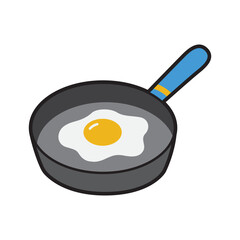 Egg cooking sunny side up in a pan capture perfect for food blogs, recipe websites, culinary designs, breakfast menus, and cooking tutorials