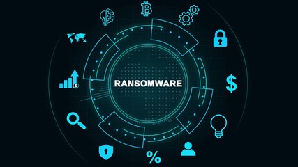 Cyber security lock that is being decoded using a ransomware - Powered by Adobe