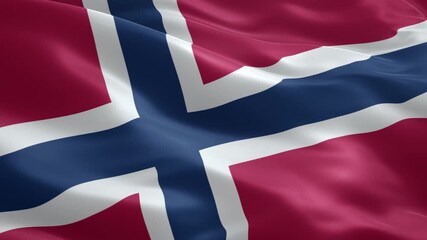 Waving Norway flag video background for patriotic themes, national holidays, or travel promotions, showcasing national pride and cultural identity