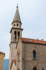 Fototapeta premium Church of St. John the Baptist, Montenegro, Budva old town