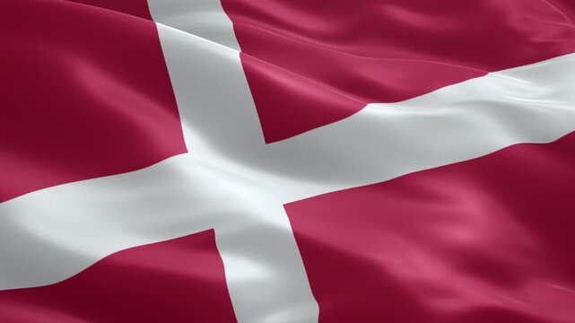 Denmark flag waving proudly in the wind, perfect for travel, culture, and global business ventures, use as a symbol of national pride and heritage