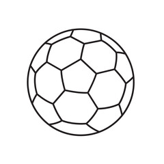 Soccer Ball Line Art Illustration. for sports themed designs, soccer events, team merchandise, sports websites, sports products and coloring book