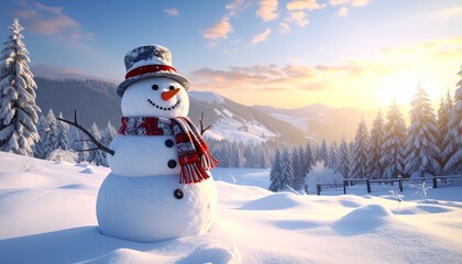 Obraz premium Boneco de neve