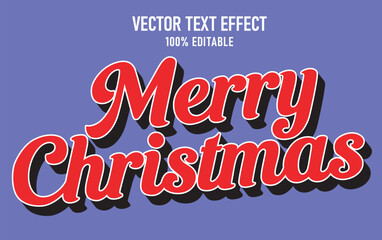 A vibrant merry christmas text effect with bold red and green styling