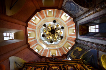 Moscow, Russia &mdash; June 22, 2022: The interior of St. Basil's Cathedral, or Saint Basil's Cathedral, a Russian Orthodox church on Red Square.