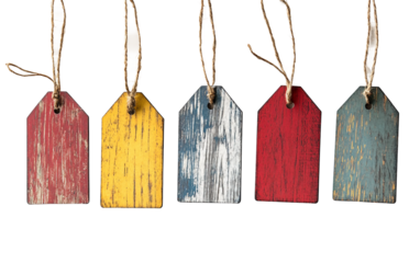 Festive holiday decorations adorned with Cyber Monday sale tags creating a cheerful and modern seasonal shopping scene isolated on transparent background PNG