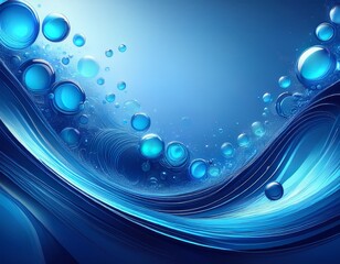 abstract blue background with bubbles