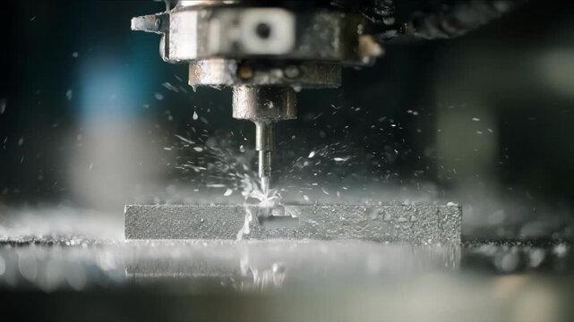 Medium shot capturing the electrochemical anodizing process on titanium alloys focusing on the formation of a protective and wearresistant hardcoat surface.