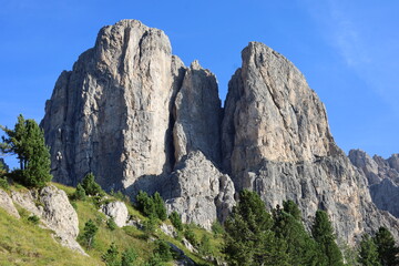 high mountains in the Dolomites