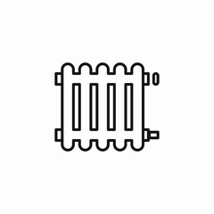 heating battery house icon sign vector
