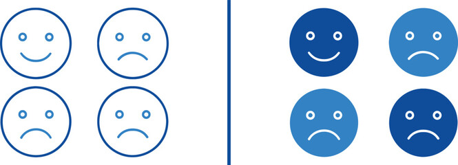 Emotional Spectrum: A conceptual graphic showcasing diverse emotional expressions, ranging from joy to sadness. It highlights the wide range of human feelings.