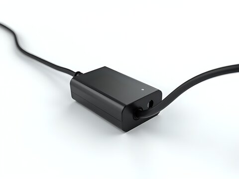 Compact Black Power Adapter