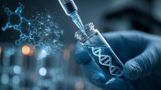 Investigating Advanced Genetic Research Through Laboratory Techniques and DNA Extraction from a Glass Container