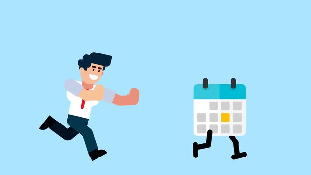 Pursuing Schedule and Time Management Concept
