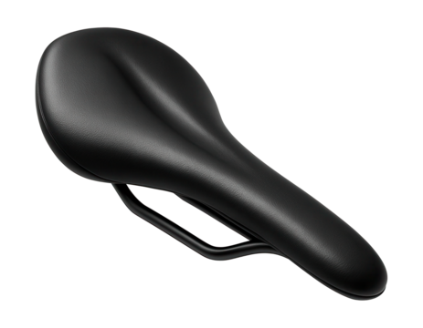 Sleek, minimalist fixed-gear bike saddle with lightweight foam core.