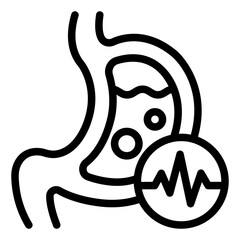 metabolic rates outline icon. energy rate. body change. health process