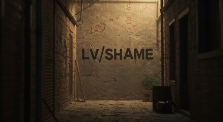 Urban Decay and Social Commentary: The Stark Reality of a Hidden Alleyway with LV/SHAME