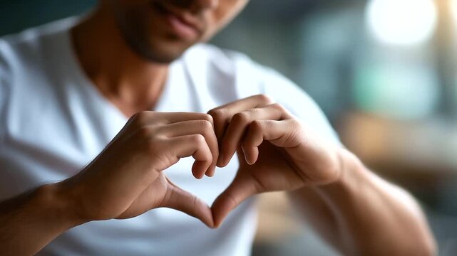 Hands forming heart shape faces completely not visible love gesture romantic symbol hand heart affection sign valentine concept relationship love simple gesture hands only