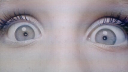 female with holding a smart phone with face - Powered by Adobe