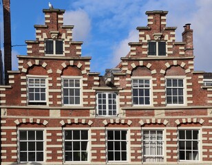 old houses in the city of gdansk poland