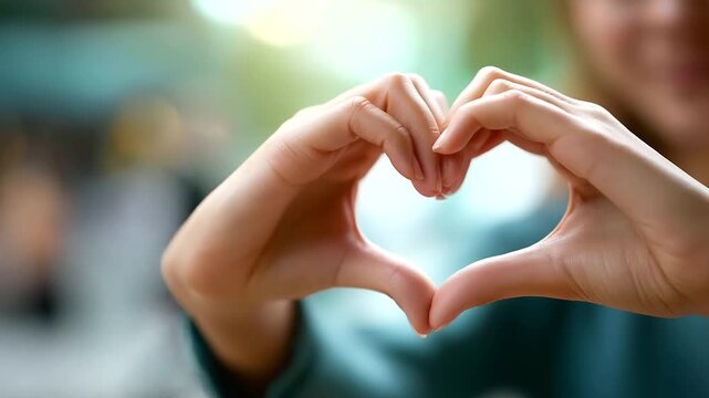 Hands forming heart shape faces completely not visible love gesture romantic symbol hand heart affection sign valentine concept relationship love simple gesture hands only