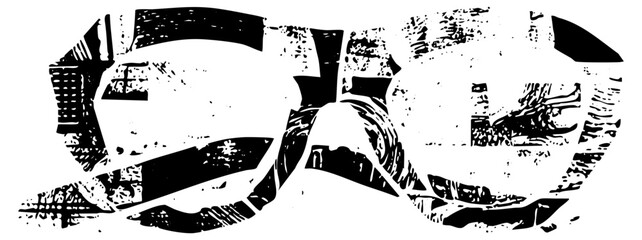 Vintage Glasses Illustrate Style in Retro Design