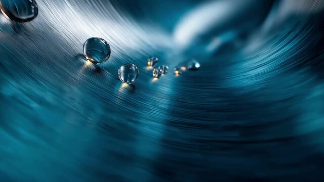 Closeup of a metal surface with microcapsules activating to repair scratches showcasing advanced selfhealing technology improving industrial equipment durability.