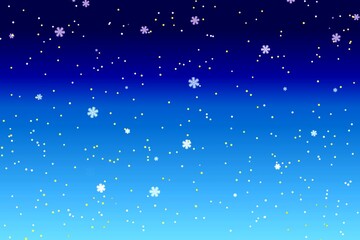 christmas background with snowflakes★雪降るクリスマスのグラデーション風景背景壁紙