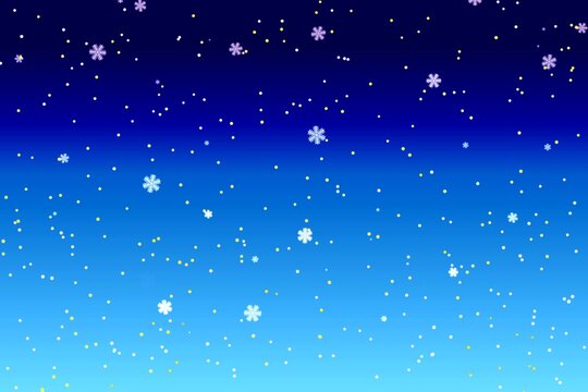christmas background with snowflakes★雪降るクリスマスのグラデーション風景背景壁紙
