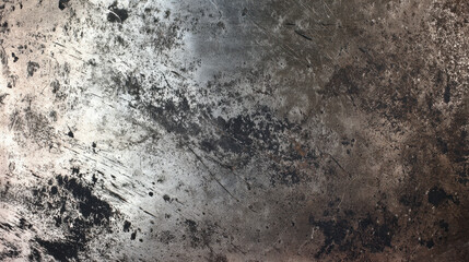 A scratched metal surface with black oil splatter, worn steel texture, grunge background, scuffed metal, metallic abrasion, distressed panel, oxidized marks