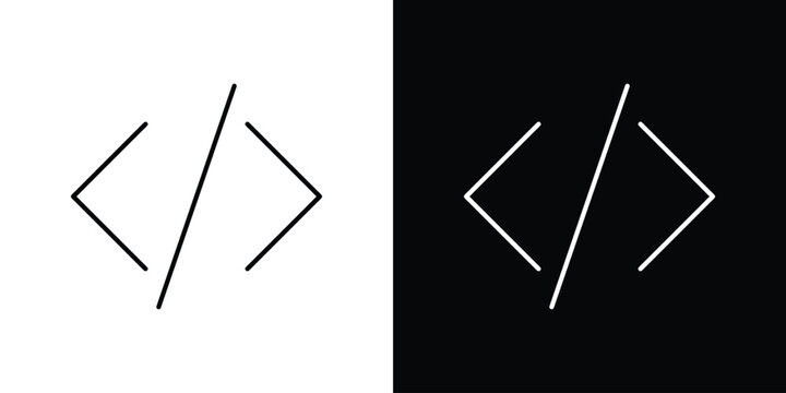 Code icons pack set, ready to use vector