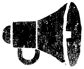 Megaphone Announces News in a Public Forum