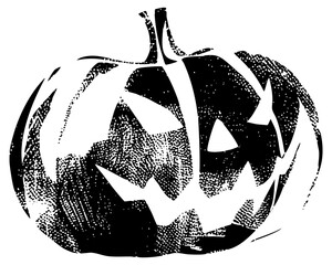 Pumpkin carving for Halloween decoration