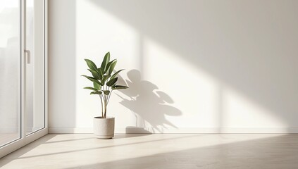 Large luxury modern bright interiors Living room mockup illustration