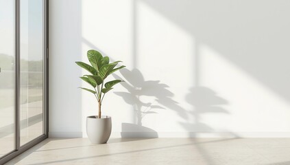 Large luxury modern bright interiors Living room mockup illustration