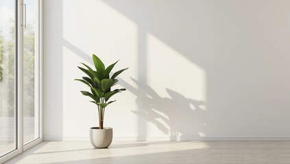 Large luxury modern bright interiors Living room mockup illustration